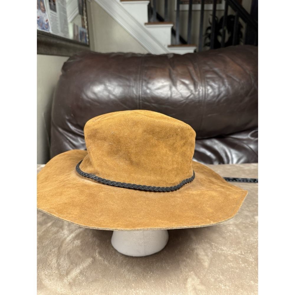 Altar'd State Brown Wide Brim Braided Cowboy Hat Western Women's One Size - Picture 2 of 13